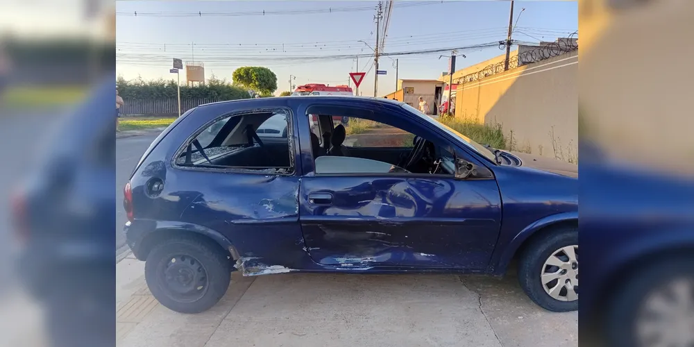 O motorista do carro não ficou ferida