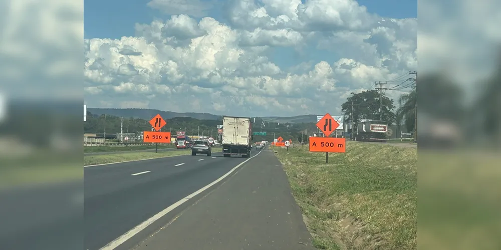 Imagem ilustrativa da imagem PRF orienta motoristas sobre cuidados em obras na BR-376, em Ponta Grossa