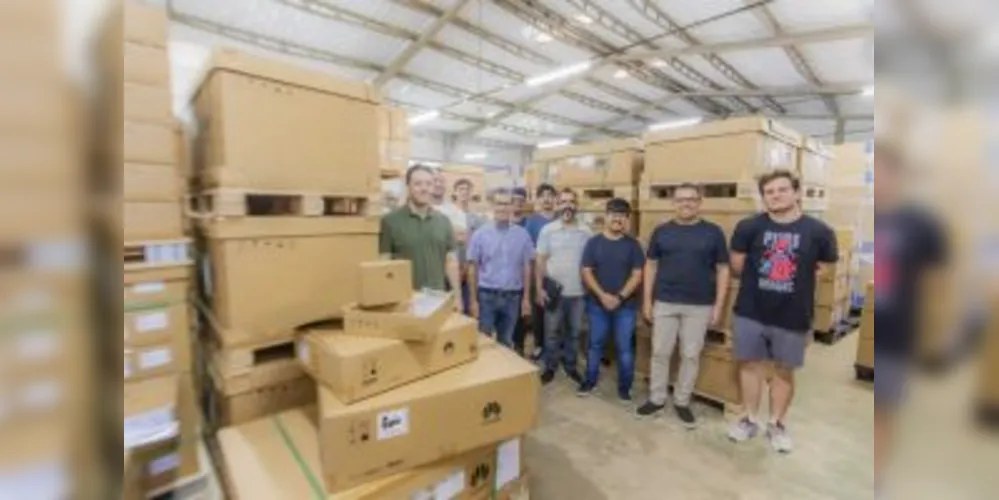 Chegada equipamentos anel conectividade NTI