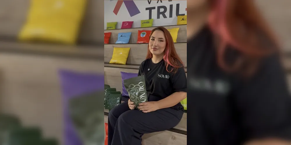 Ana Luiza, fundadora do Café Sovito, sediado em Ponta Grossa.