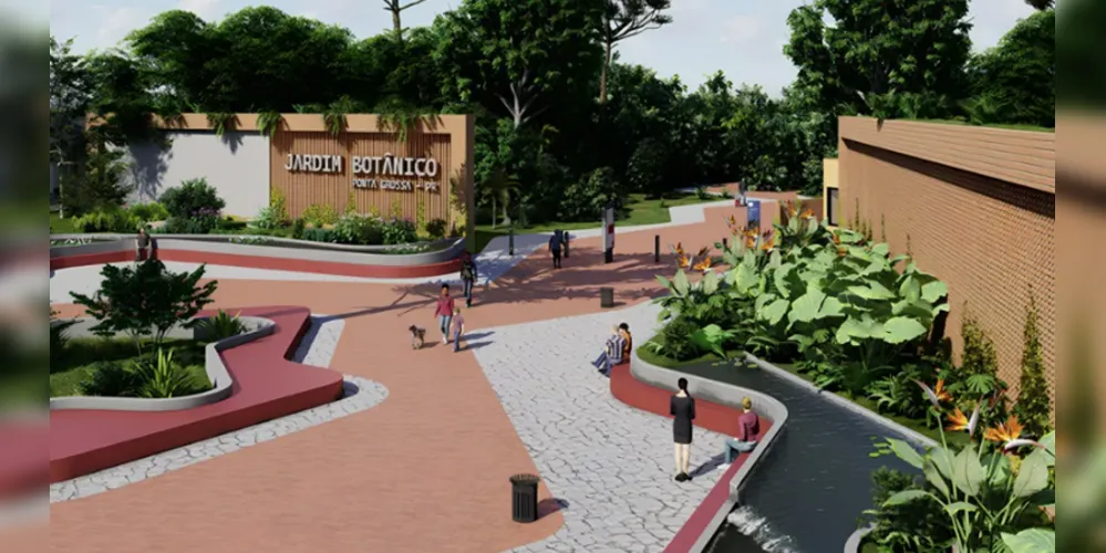 O projeto do Jardim Botânico de Ponta Grossa.
