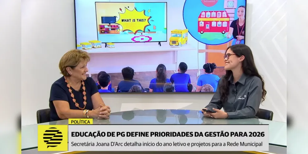 A secretária de Educação, Joana D'Arc Panzarini Egg, detalha projetos da gestão para 2026.