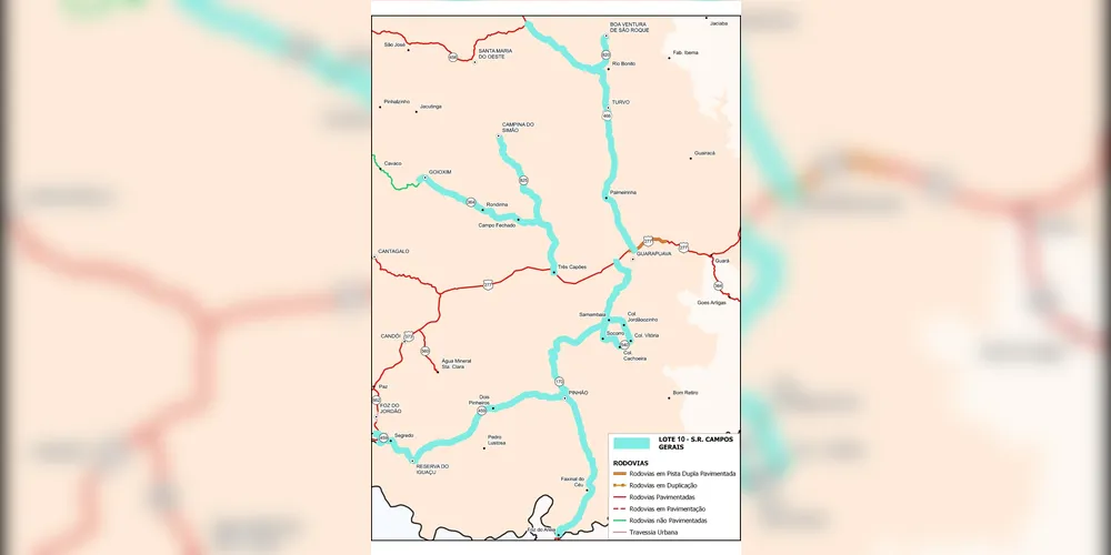 Com um investimento de R$ 119.107.889,50, o programa vai atender 343,31 quilômetros de rodovias