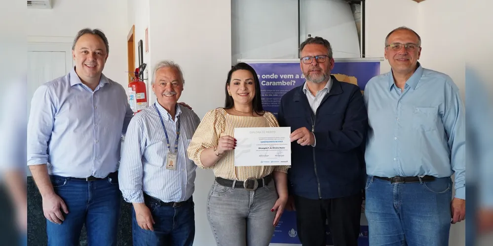 Carambeí recebeu aporte para implantação de um sistema de abastecimento