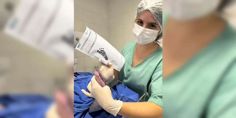 O ano de 2026 começou com o primeiro parto realizado no centro materno-infantil do Hospital Regional de Telêmaco Borba, às 18h05 do dia 1º de janeiro