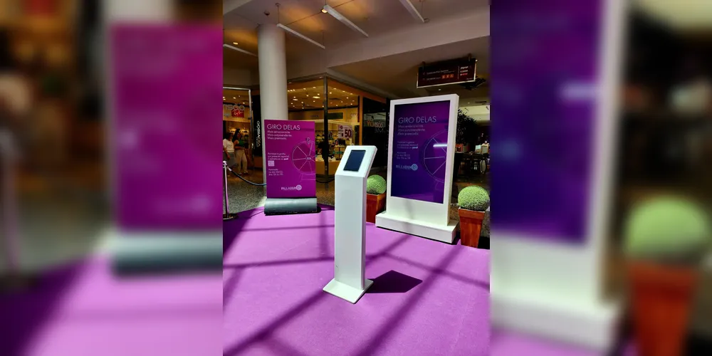 A ação é realizada no piso L1 do Shopping Palladium.