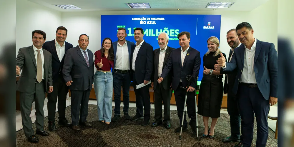 Rio Azul receberá R$ 13,1 milhões