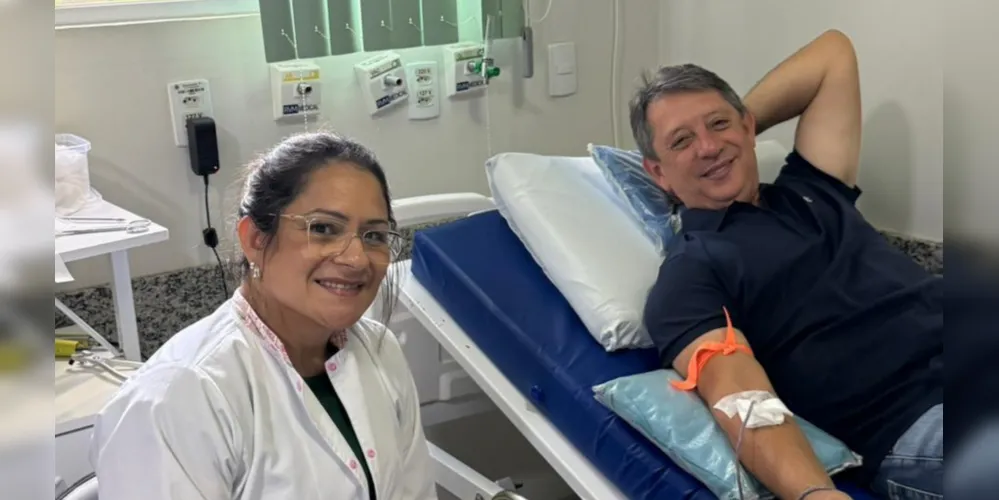 O prefeito Gerson Nunes participou da campanha