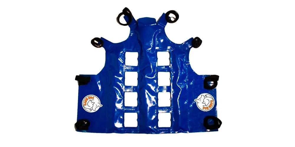 Equipamento PigSave - cinta massageadora que aplica estímulos físicos durante o trabalho de parto