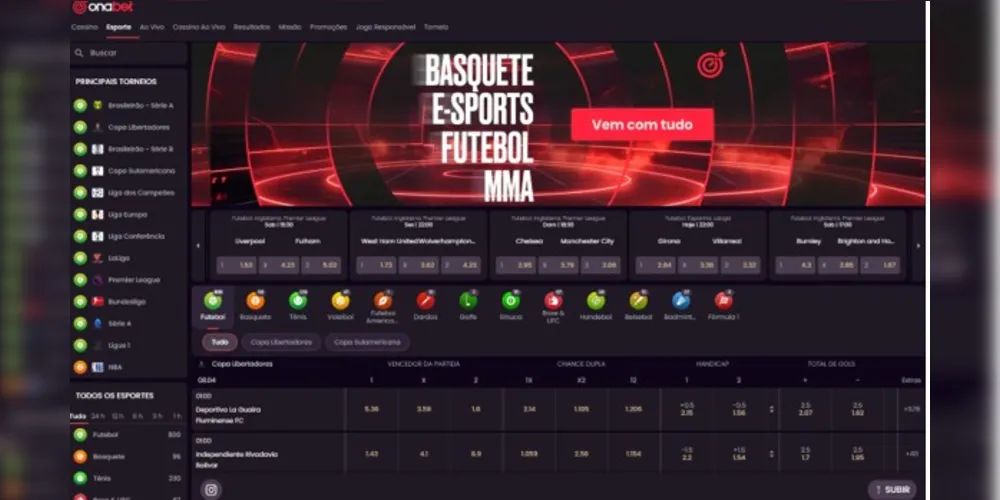 Imagem ilustrativa da imagem Onabet: operadora brasileira de apostas esportivas com licença do Ministério da Fazenda e pagamento via Pix