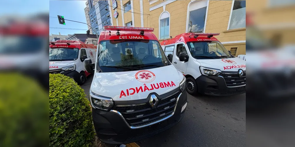Ambulâncias entregues na cidade