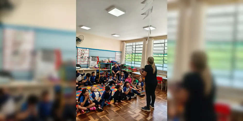 O projeto 'Cão Comunitário' da UEPG leva ensinamentos sobre cuidados com animais até as escolas e CMEIs.