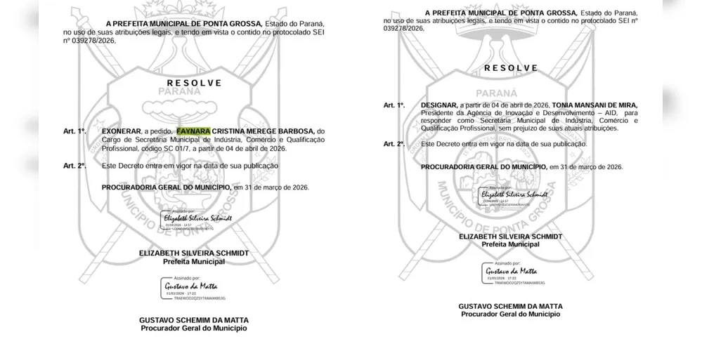 Decreto foi publicado em Diário Oficial