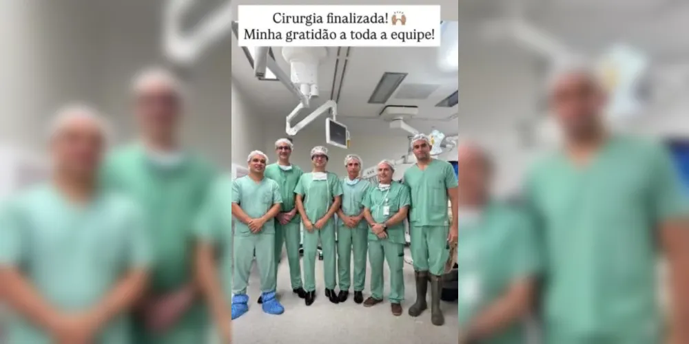 Michelle Bolsonaro postou foto da equipe médica que operou Jair Bolsonaro (PL) nesta sexta-feira (1º)