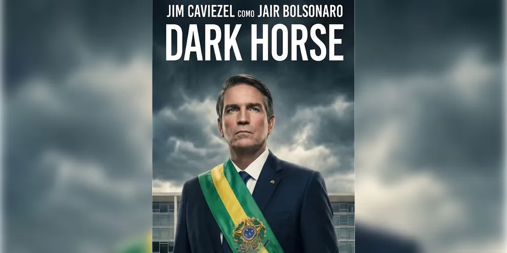 Imagem ilustrativa da imagem Filme sobre Jair Bolsonaro, Dark Horse ganha data de estreia e pôster