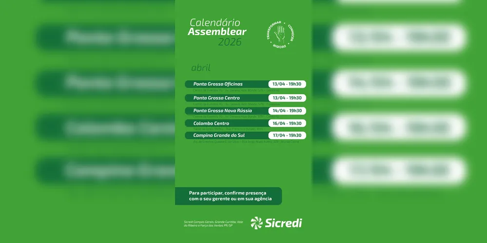 Todos os associados podem participar das assembleias