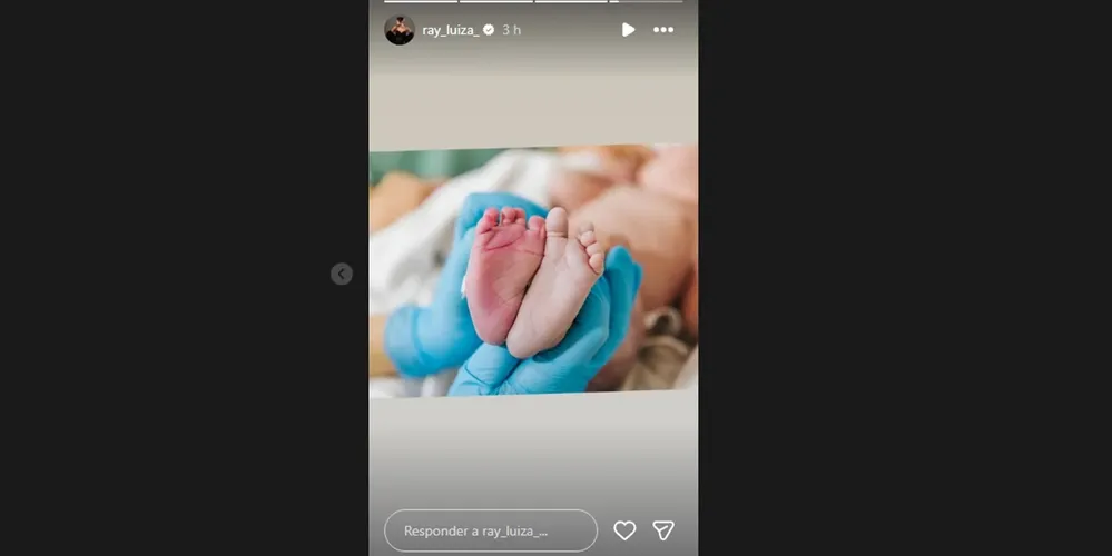 Nasce Aurora, filha do ex-BBB Pedro Espíndola