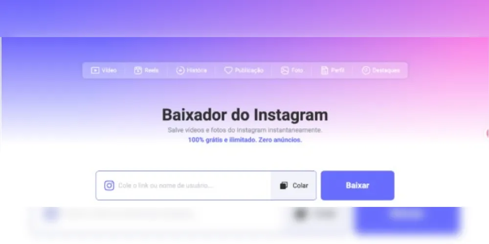 Imagem ilustrativa da imagem Snapgram: baixador de vídeos do Instagram para salvar conteúdos facilmente