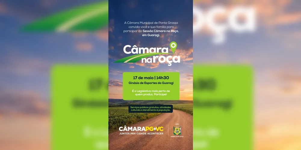 O evento acontece em 17 de maio no Distrito de Guaragi
