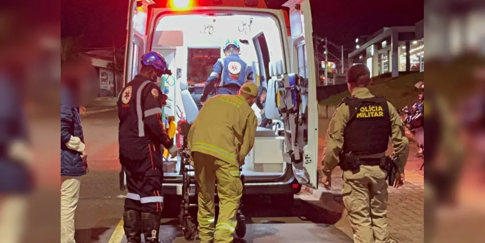 O Corpo de Bombeiros agiu rapidamente para resgatar a vítima e a encaminhar ao Hospital Norospar