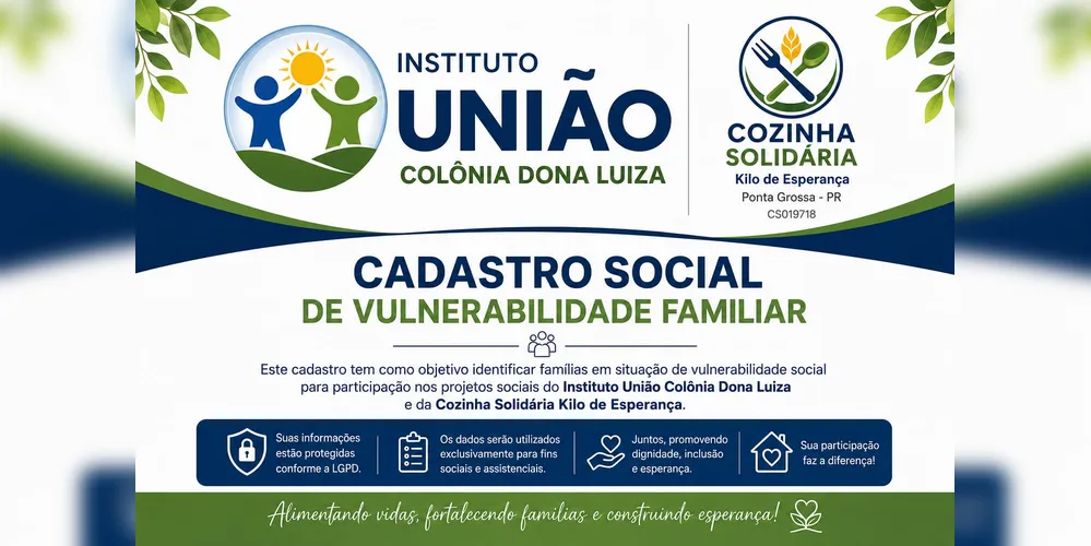 As entidades ressaltam que todas as informações fornecidas pelos participantes serão mantidas em sigilo.