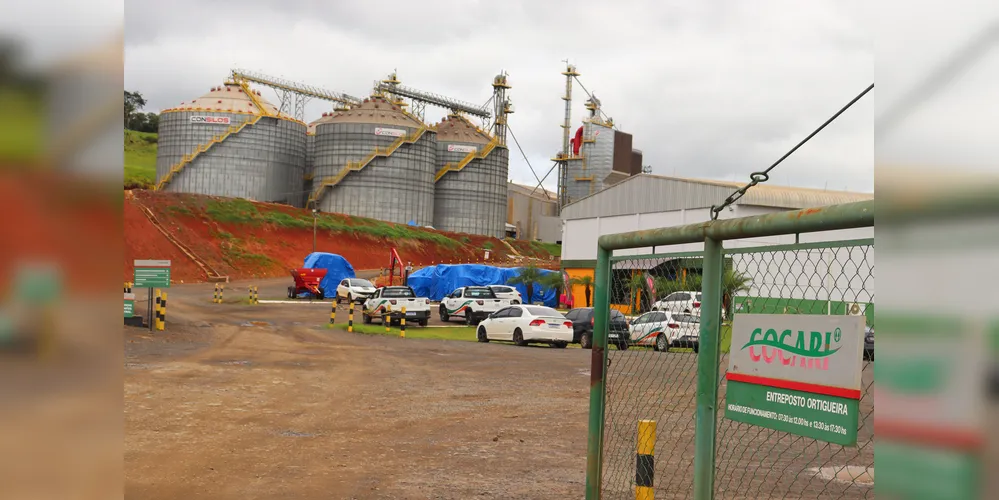 Vista parcial da unidade da Cocari em Ortigueira