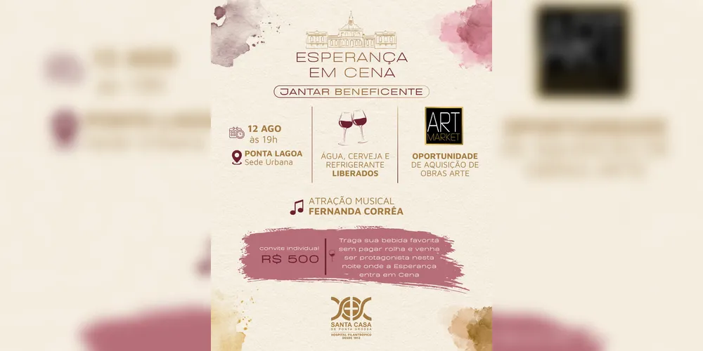 O evento reúne apoiadores, empresários, voluntários e representantes da comunidade em prol da Santa Casa