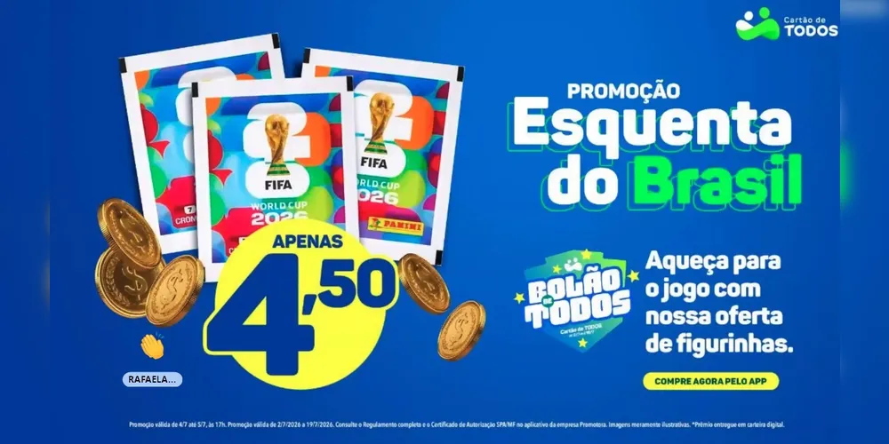 Ainda dá tempo: Cartão de Todos mantém venda do álbum da Copa