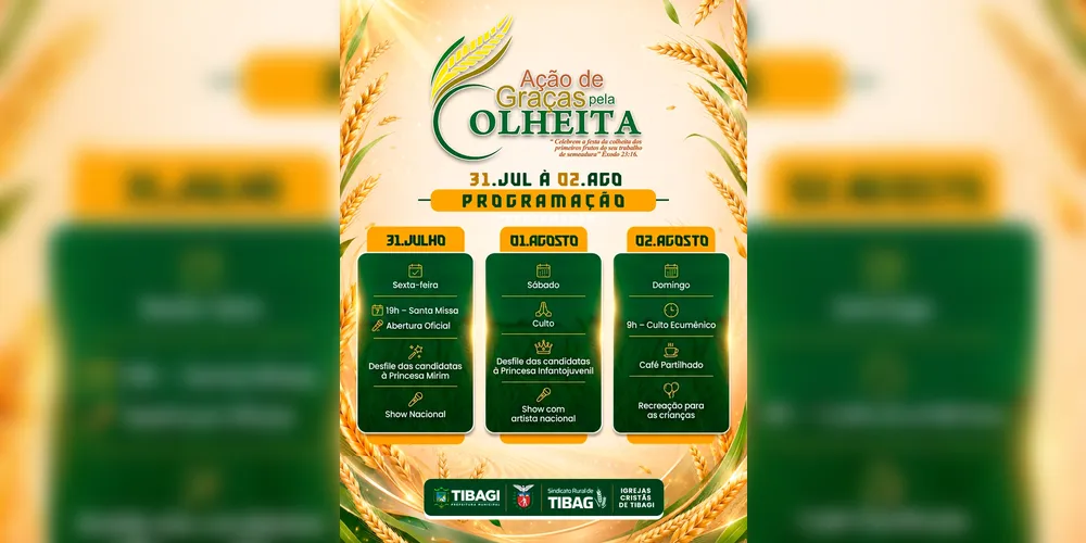 Confira a programação