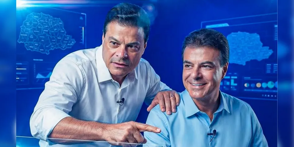 Sandro Alex e Beto Richa em imagem divulgada nas redes sociais
