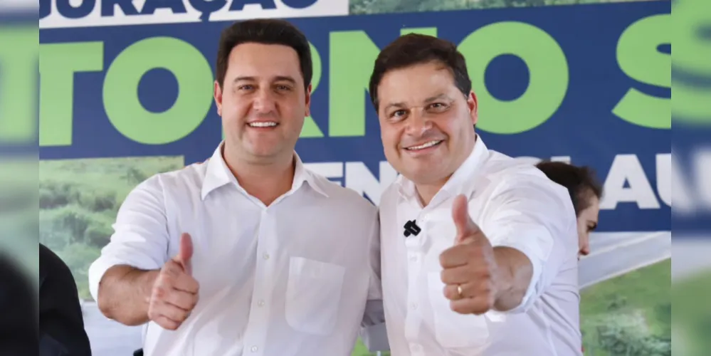 Carlos Massa Ratinho Junior e Sandro Alex