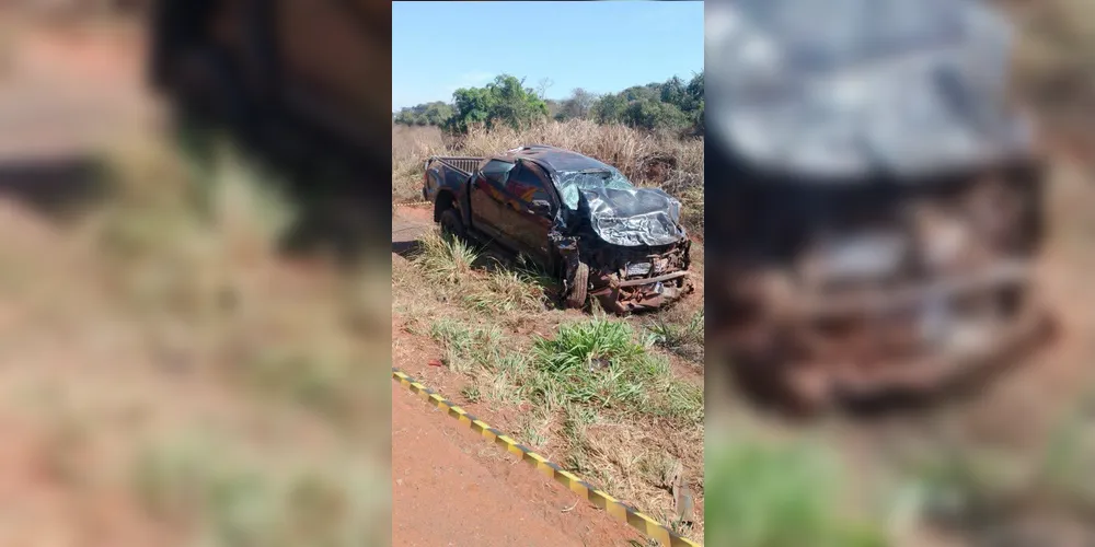 Imagem ilustrativa da imagem Casal morre após carro colidir com outro veículo e sair da pista na GO-216