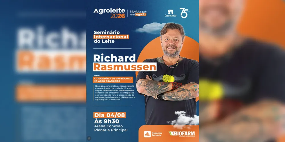 Palestra foi confirmada