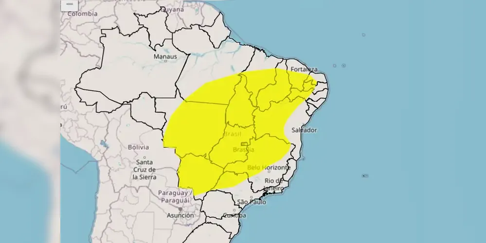 Imagem ilustrativa da imagem Inmet emite alerta laranja para baixa umidade do ar em oito estados e DF