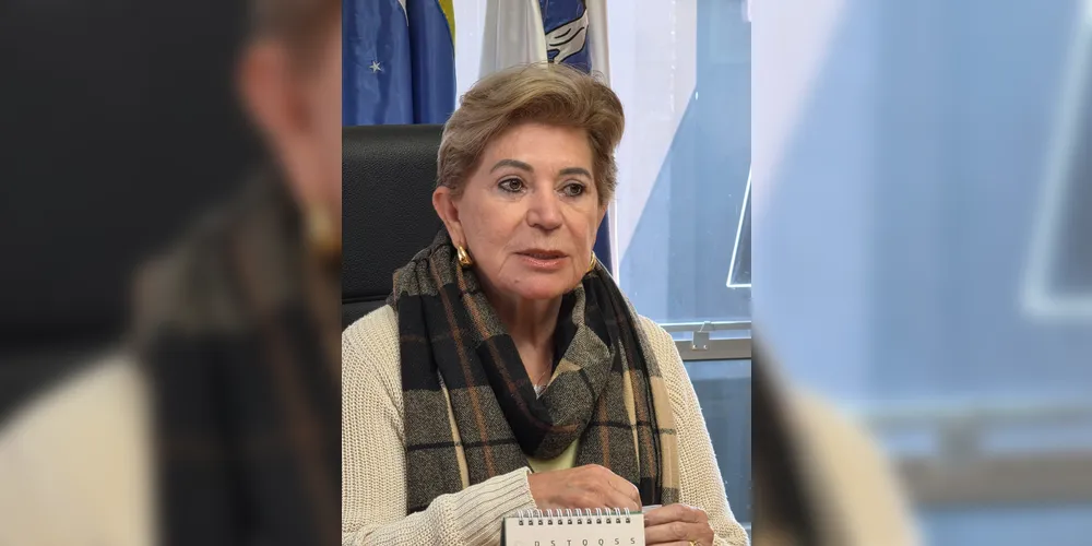 A prefeita de Ponta Grossa, Elizabeth Schmidt.