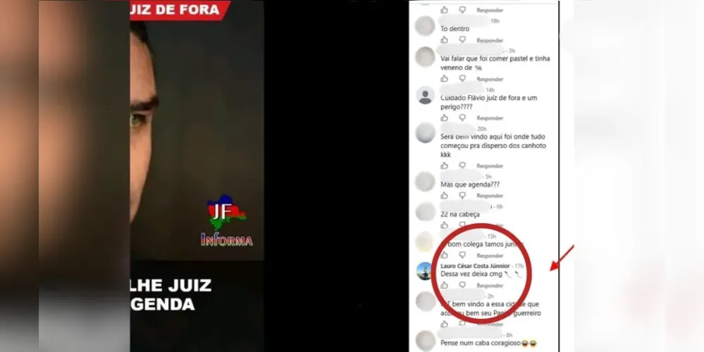 Imagem ilustrativa da imagem Homem faz ameaça de facada a Flávio e é levado à delegacia em MG
