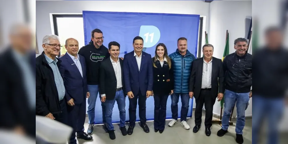 Lideranças estiveram reunidas para o anúncio do apoio