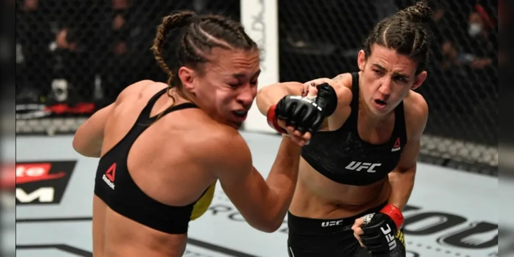 Marina conseguiu sua primeira vitória no UFC batendo a mexicana Jessica Aguilar