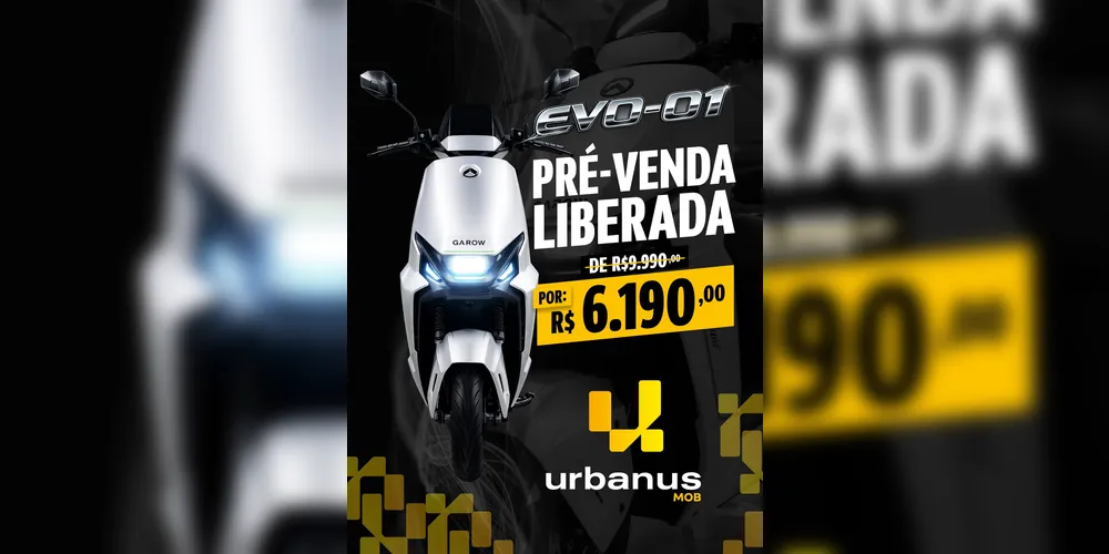 Imagem ilustrativa da imagem Urbanus Mob abre pré-venda exclusiva da scooter elétrica EVO-01 com preço promocional