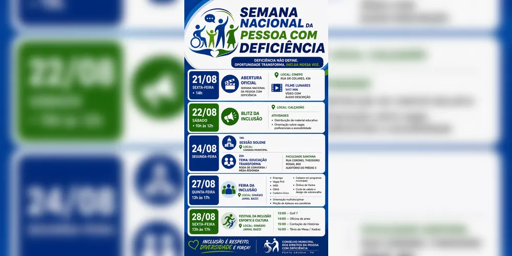 Imagem ilustrativa da imagem 'Semana Nacional da Pessoa com Deficiência' destaca inclusão e protagonismo
