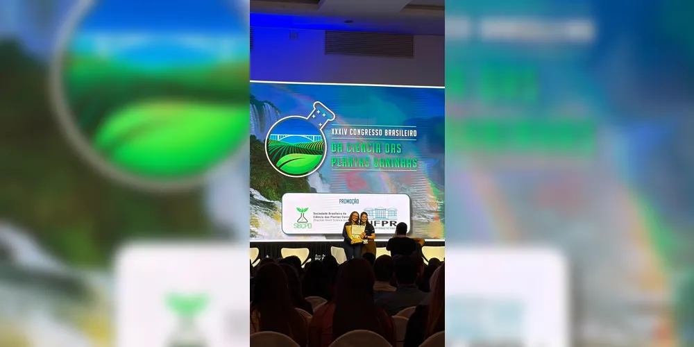 Imagem ilustrativa da imagem Professora da UEPG é premiada no Congresso Brasileiro da Ciência das Plantas Daninhas