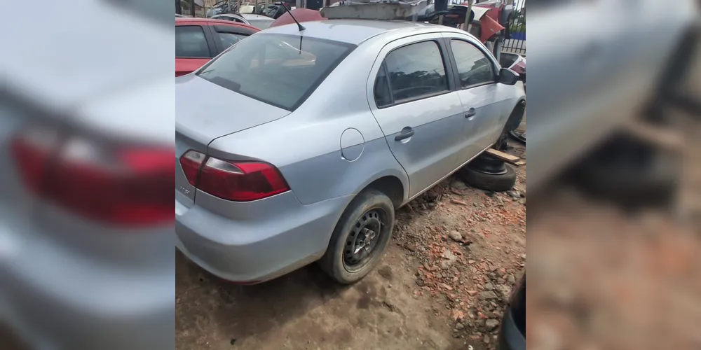 Imagem ilustrativa da imagem Carro furtado em SC é encontrado sendo desmontado em PG