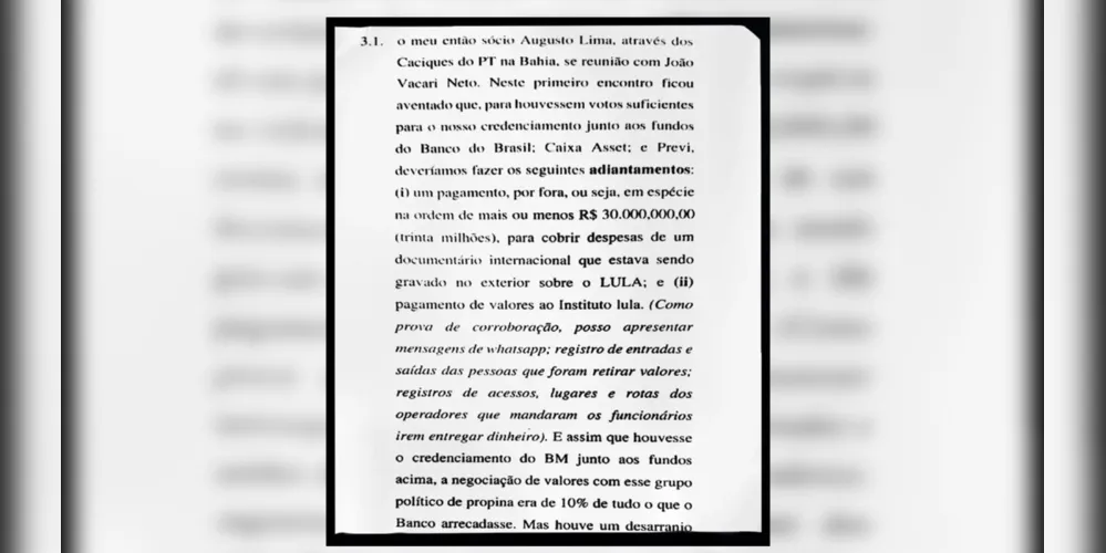 A informação está em áudio publicado nesta sexta-feira.