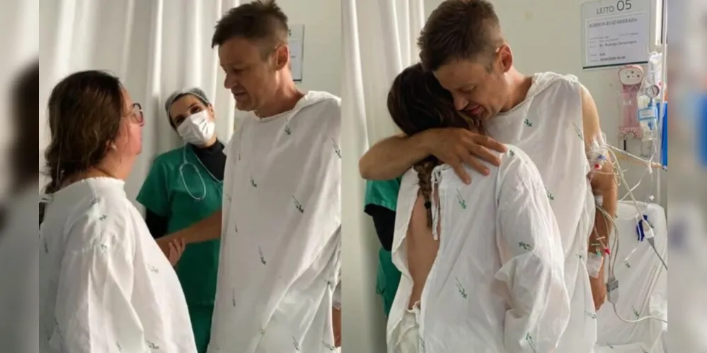 Após anos de tratamento e tentativas de transplante, Robson recebeu o rim da esposa, que era compatível com ele