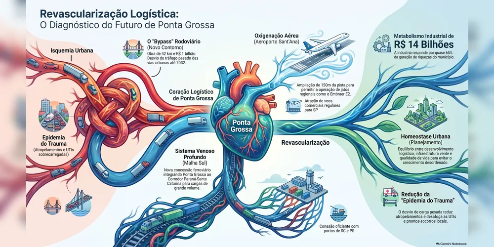 A proposta de 'revascularização logística' de autoria de Mário Rodrigues Montemór Netto.