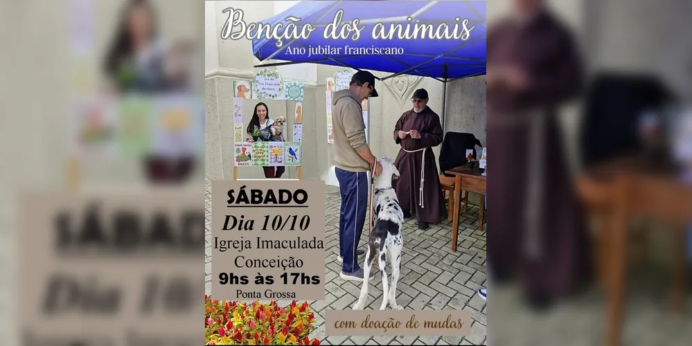A programação ocorre das 9h às 17h na Igreja Imaculada Conceição sem intervalo, e integra as atividades do Ano Jubilar Franciscano
