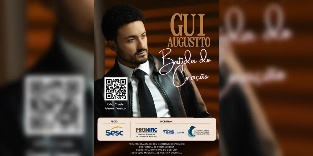 Imagem ilustrativa da imagem Músico Gui Augustto lança ‘Batida do Coração’ em Ponta Grossa