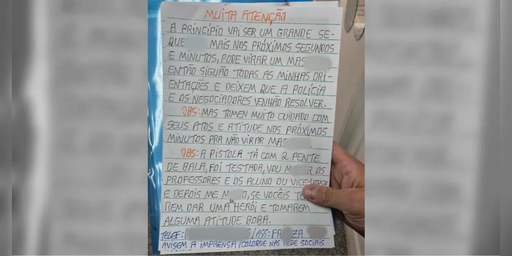 Carta do invasor às autoridades