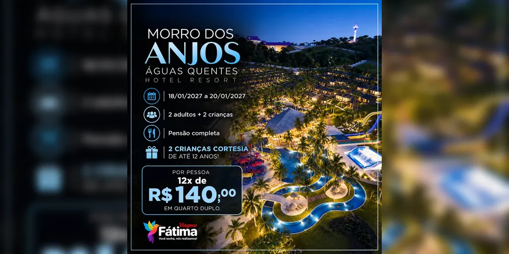 Imagem ilustrativa da imagem Esquenta Black Friday da Fátima Viagens tem resorts a partir de 12x de R$ 123 por pessoa