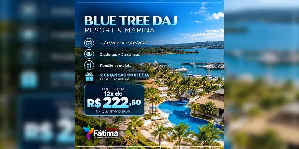 Imagem ilustrativa da imagem Esquenta Black Friday da Fátima Viagens tem resorts a partir de 12x de R$ 123 por pessoa